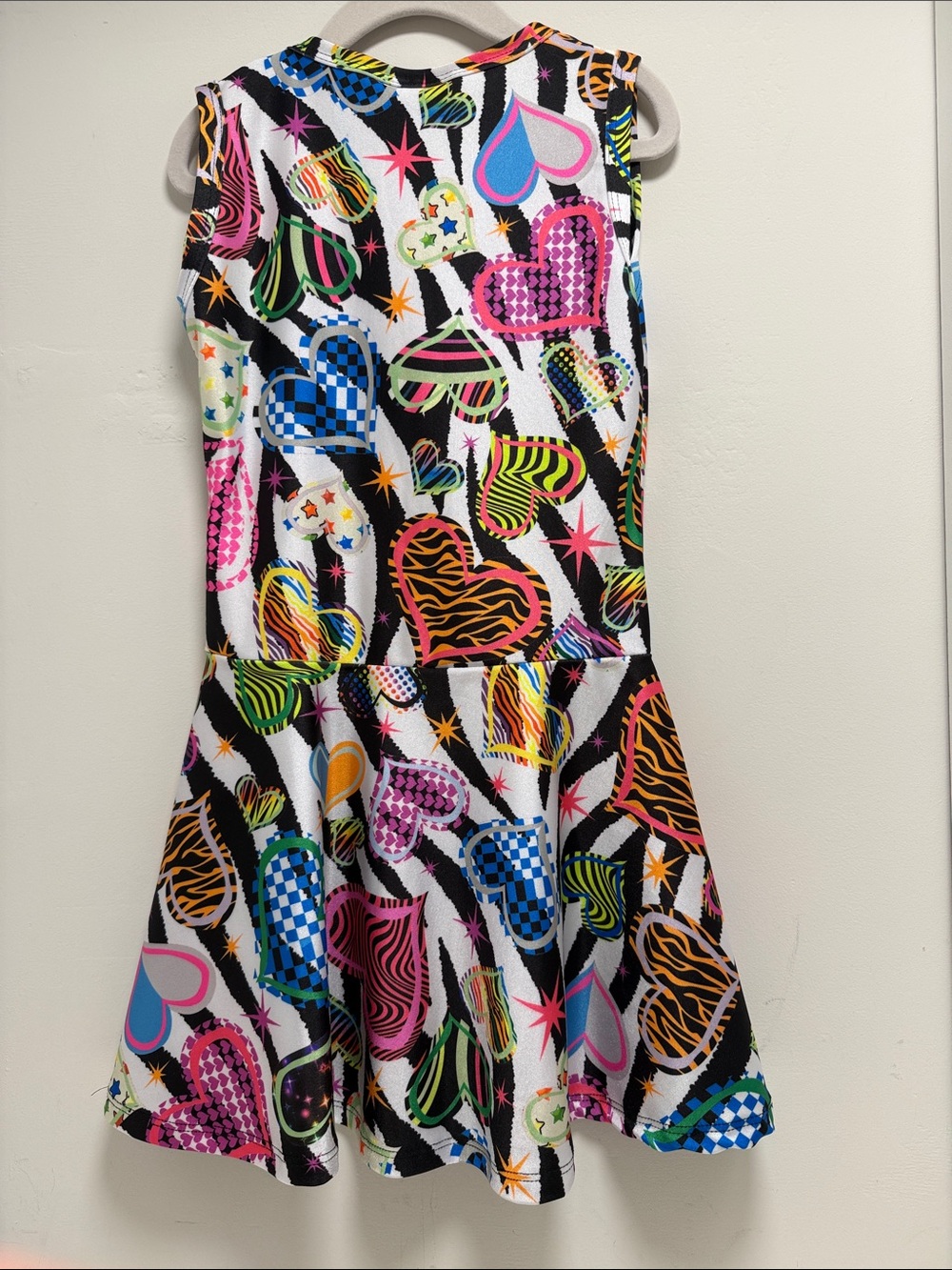 Dori Creations Multicolor Heart Print dress. Drop waist sz 6 - Picture 2 of 7